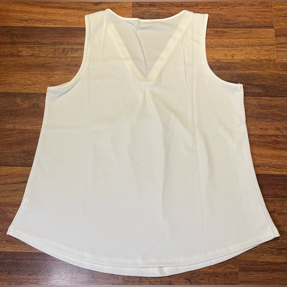 Brand new white fancy like tank top - Picture 2 of 6